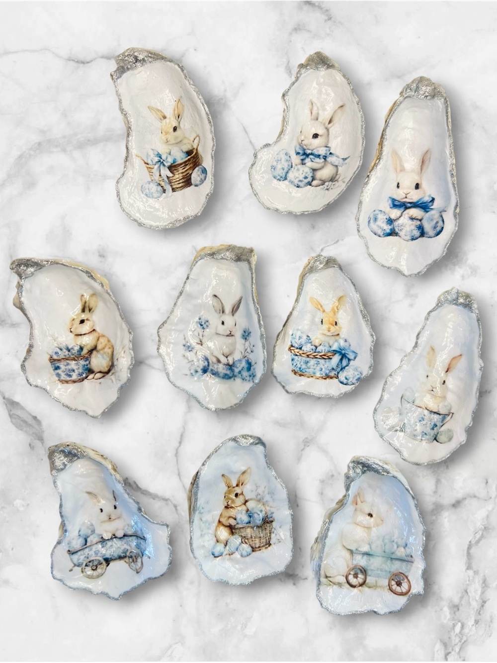 Chinoiserie Easter Oyster Shell Collection